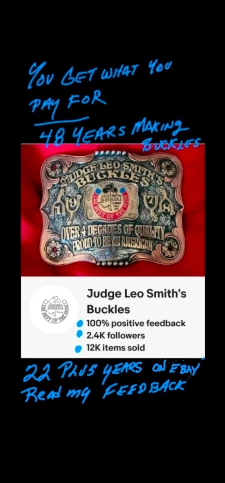 CHAMPION TROPHY BUCKLE☆PRO RODEO BARREL RACING☆1 Buckle Only Of My Choice☆RAR☆96