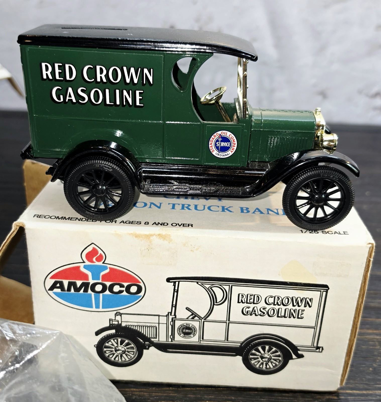 Amoco Red Crown Gasoline Standard Oil Co Indiana 1923 Chevy Truck 1/25 Die-Cast
