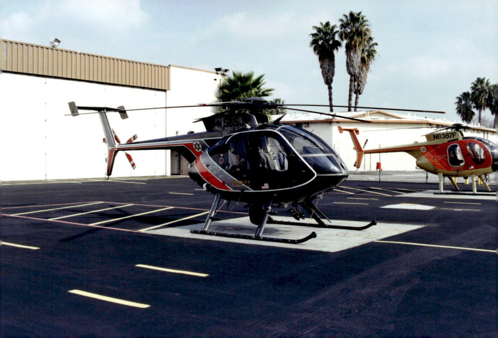 1993 Los Angeles County Sheriff LASD Aviation MD 500E Helicopter Original Photo
