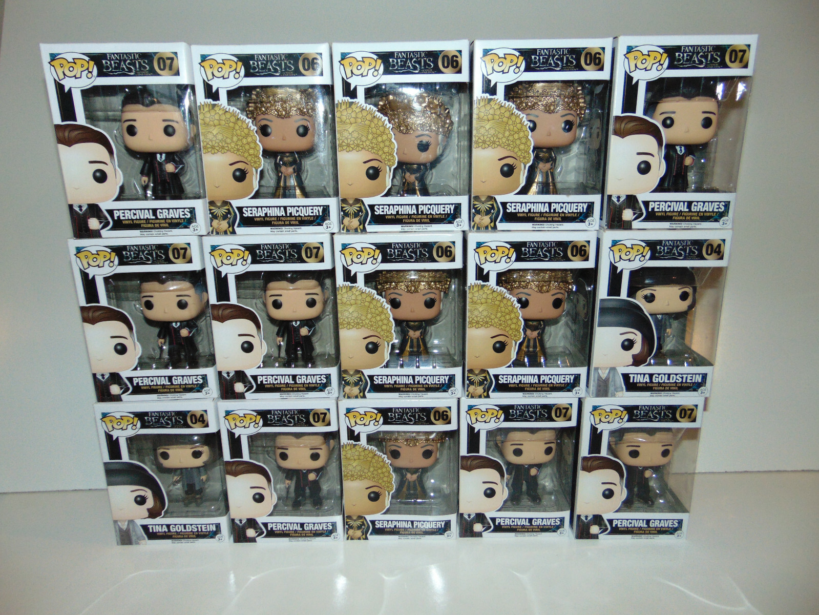 15) Funko POP FANTASTIC BEASTS Lot Percival Graves 06 Seraphina Picquery 07 04