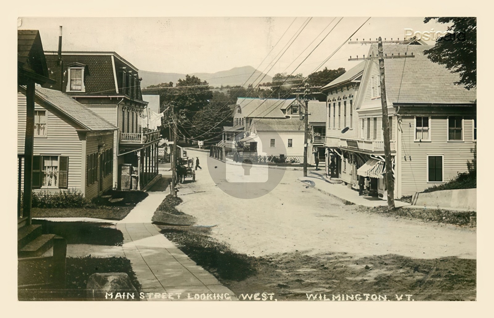 Wilmington VT Vermont Main Street View RPPC Photo Postcard COPY