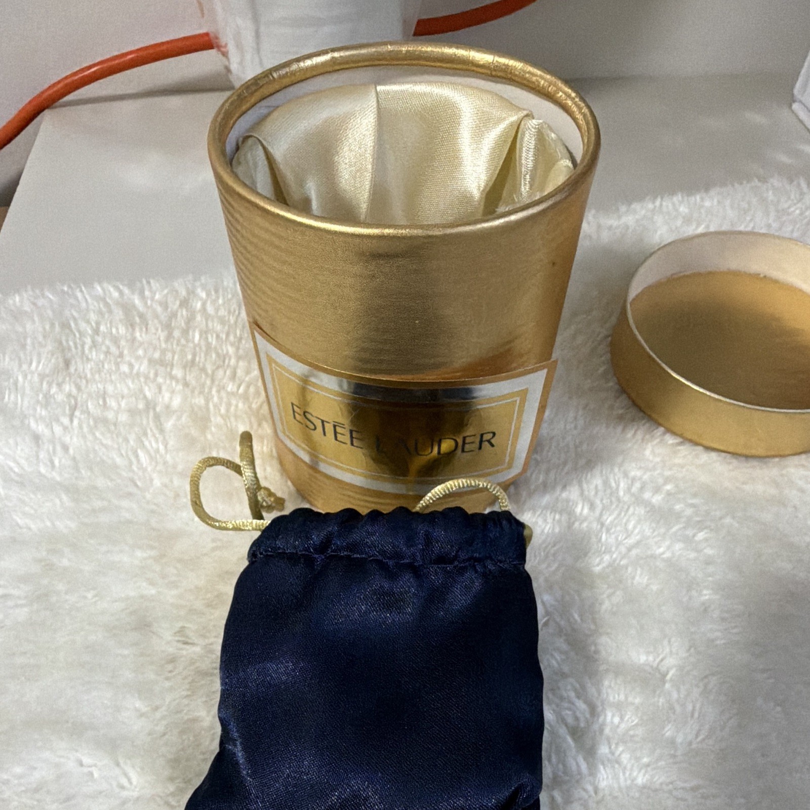 Estée Lauder Pleasures Solid Perfume Compact Floral Topiary w/ Pouch & Tube