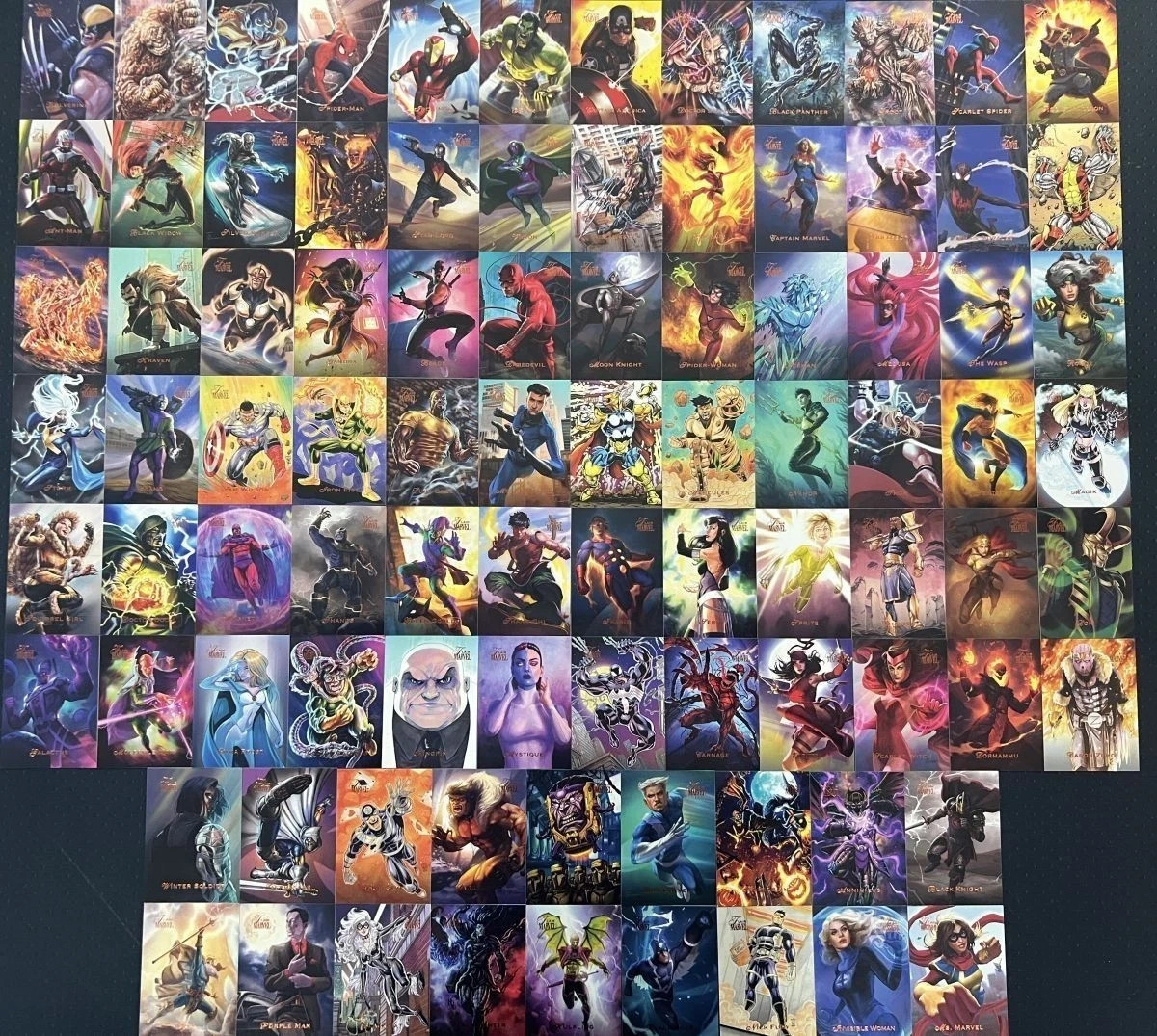 2023 Fleer Marvel Flair Base Full Set 1-90 Spider-Man Wolverine KE02