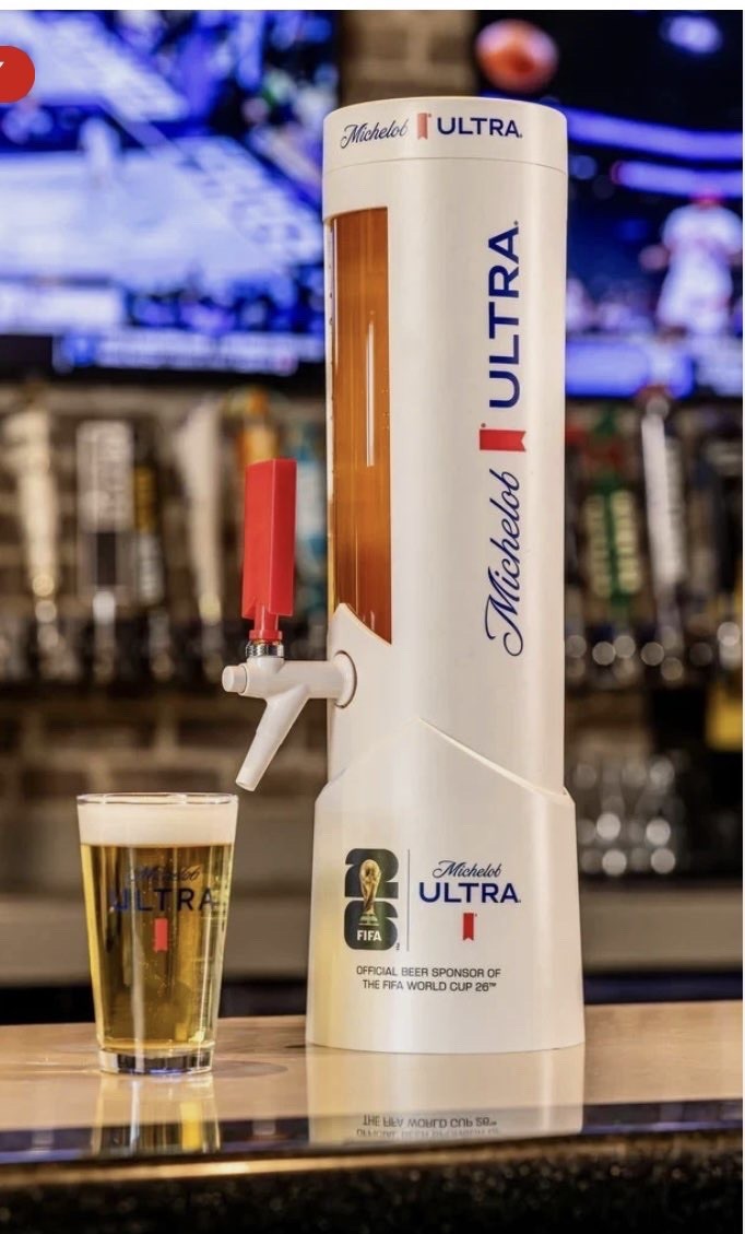 Michelob ULTRA FIFA World Cup 2026 100 oz Beer Tower 