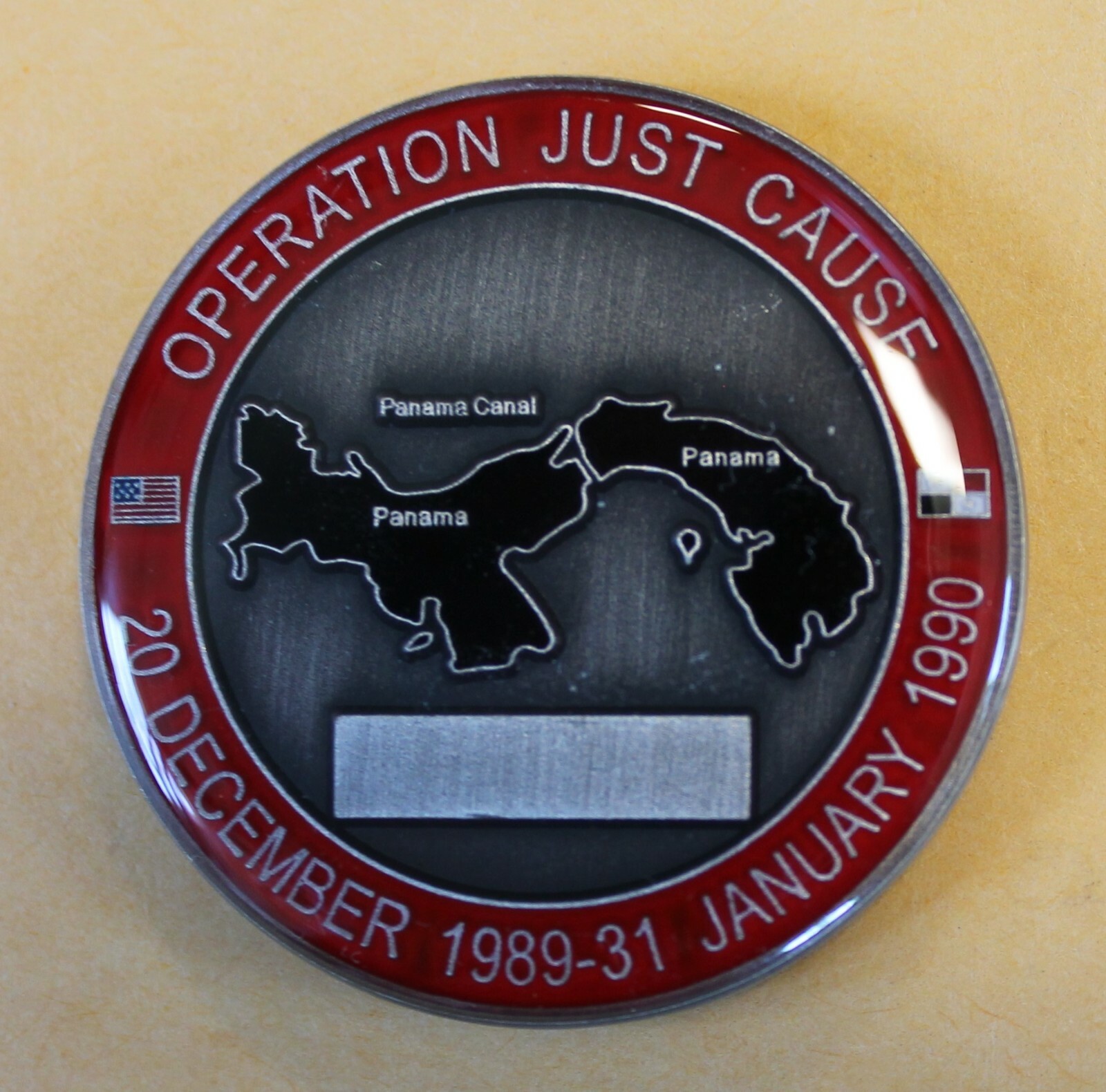 Operation JUST CAUSE Veteran Invasion of Panama Canal Zone Challenge Coin