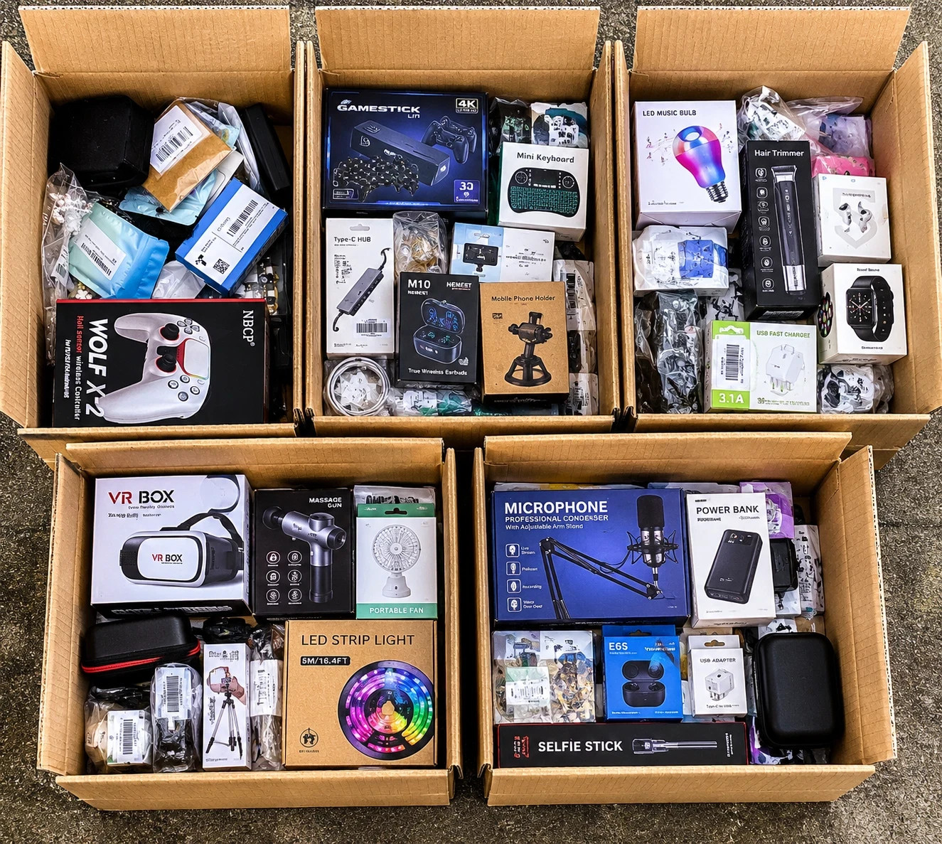 Bulk American Mystery Overstock Pack – Mixed New Merchandise Wholesale Lot