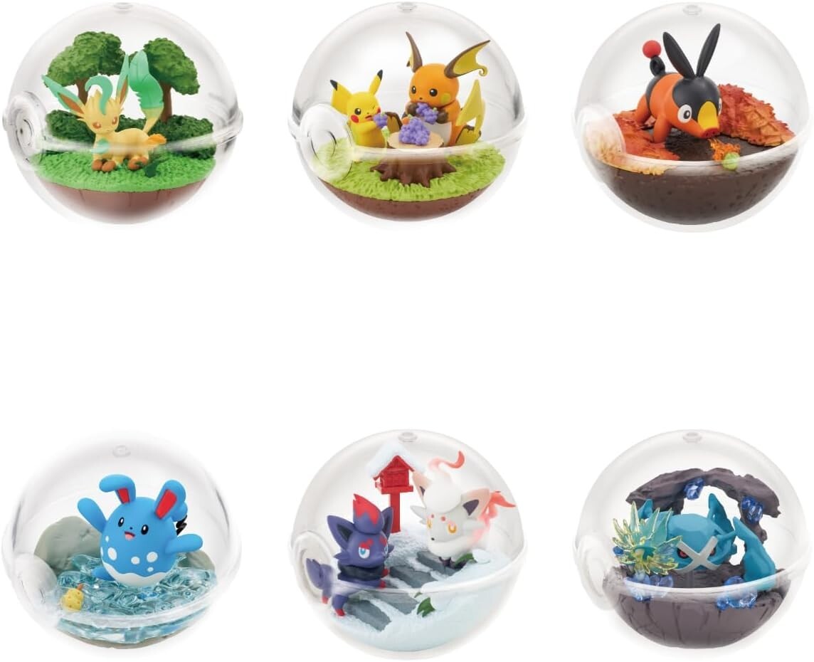 NEW PSL Re-Ment Pokemon Terrarium Collection 14 All 6 type set JAPAN