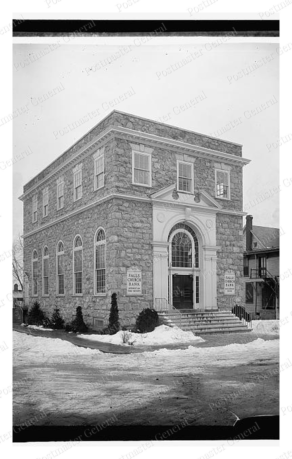 Falls Church Virginia Bank Standard Postcard COPY RPPC