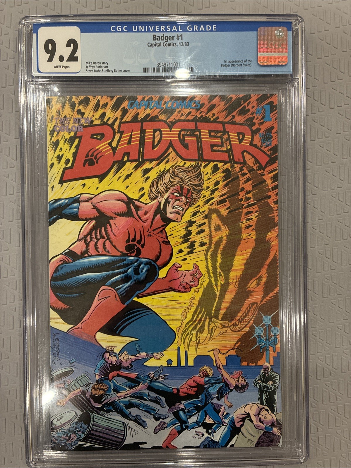 Badger #1 CGC 9.2 Capital Comics 1983 🔑