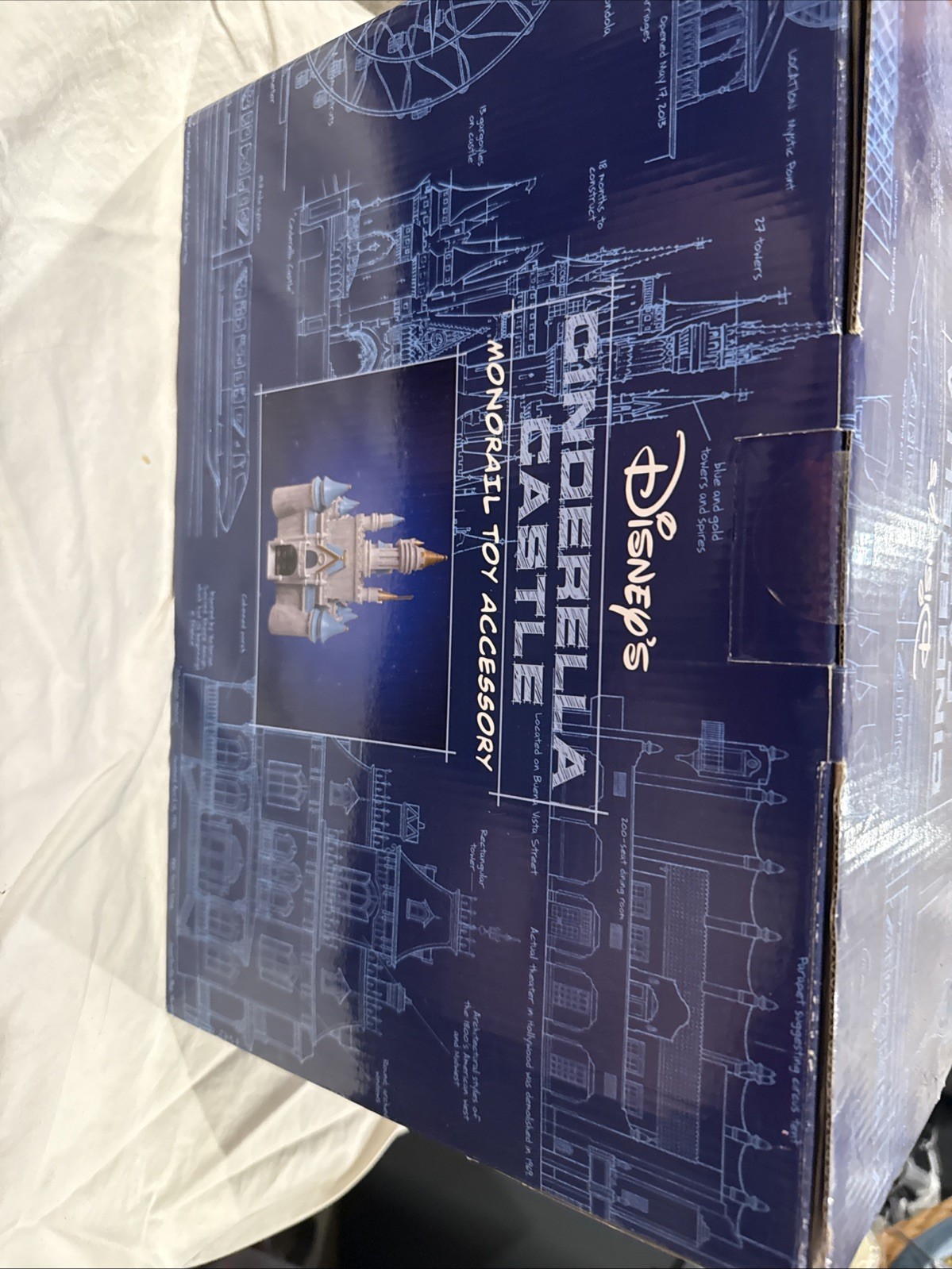 Disney Cinderella Castle Monorail Toy Accessory Vintage Rare SEALED
