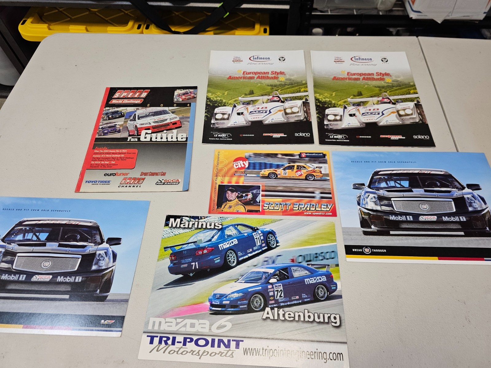 FLYER & Pamphlet Racing LOT Altenburg Mobil 1 SCCA Speed World Touring TOYO