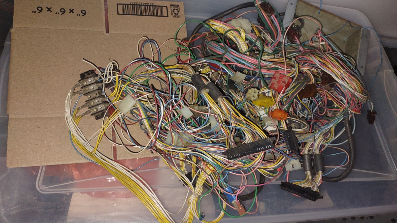 sega outrun arcade cabinet pcb wire harness #2