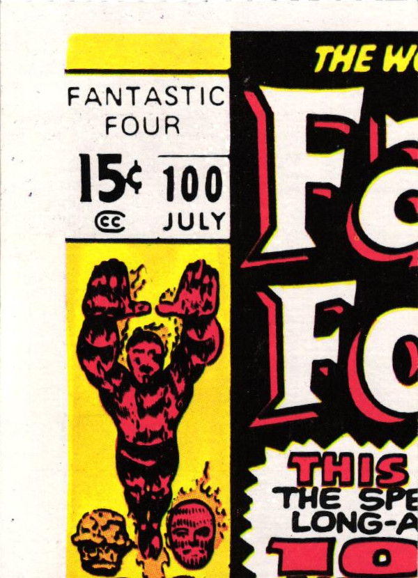 1975 Topps Marvel Comic Book Heroes FANTASTIC FOUR Checklist Puzzle  / Pick Card
