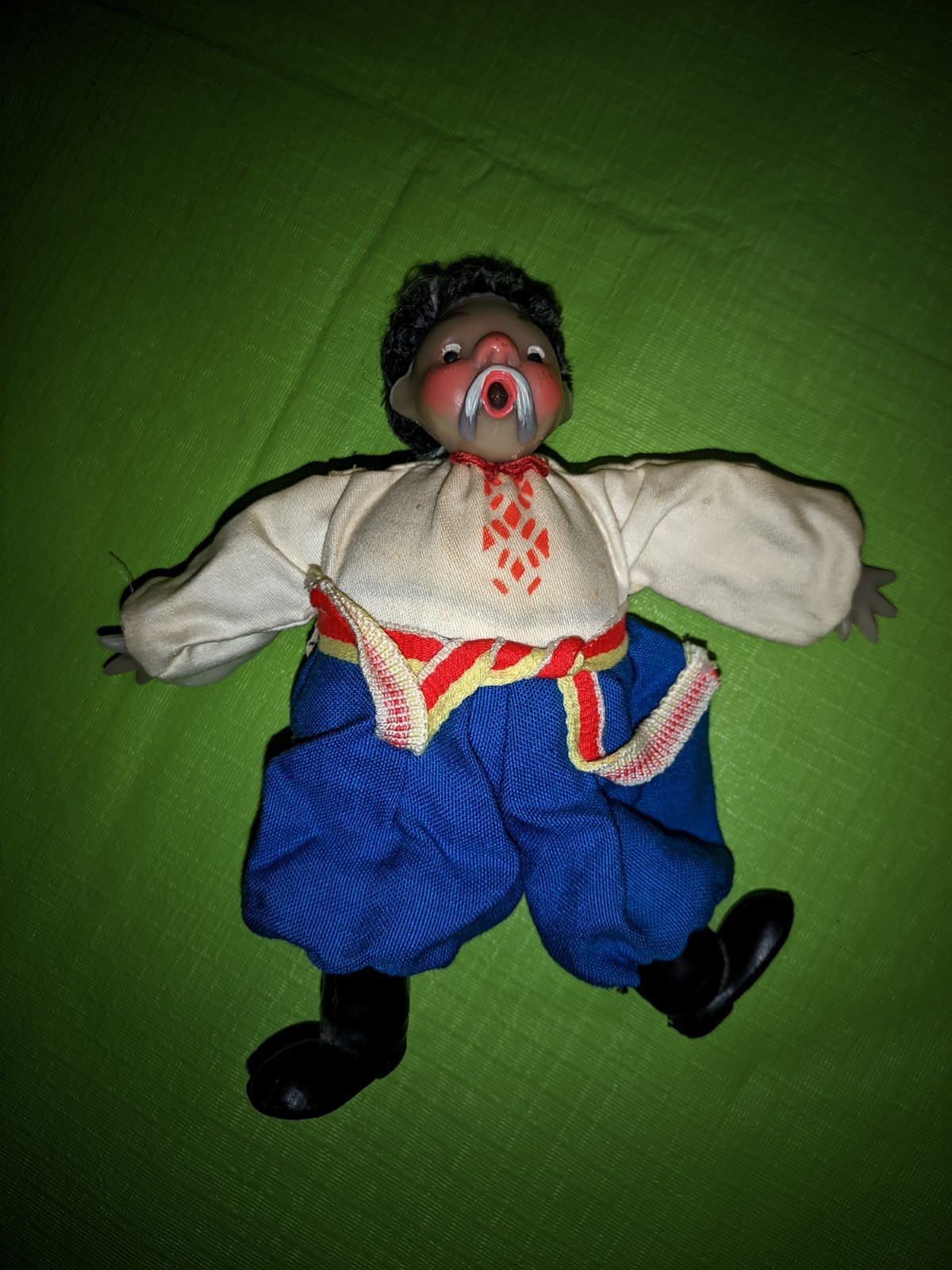 Russian Chub Doll Nikolai Gogol Russia Dancing Cossack Dancer Souvenir USSR