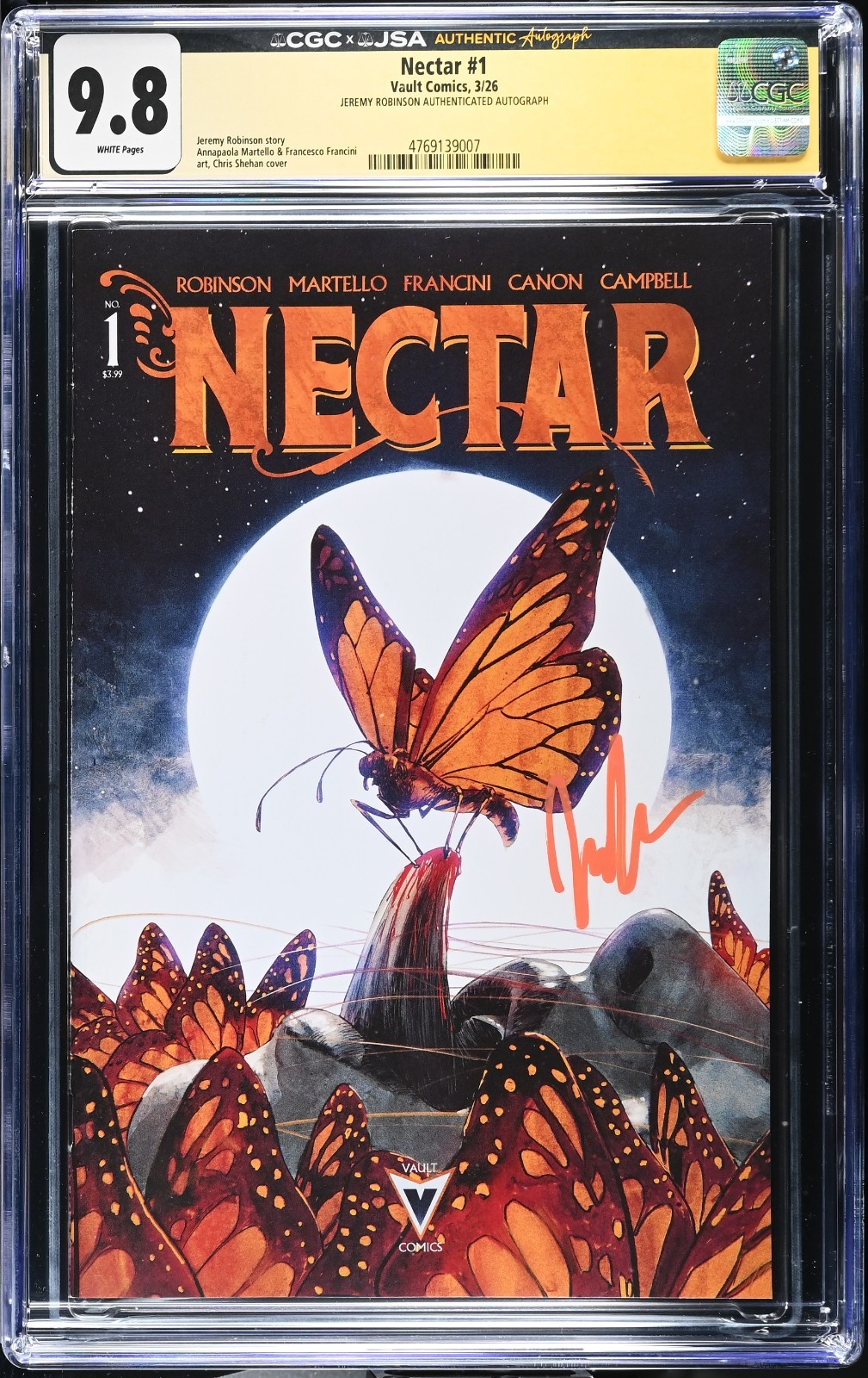 Nectar #1 (2026) CGC 9.8 NM/M | 1st Printing | Signed by Jeremy Robinson