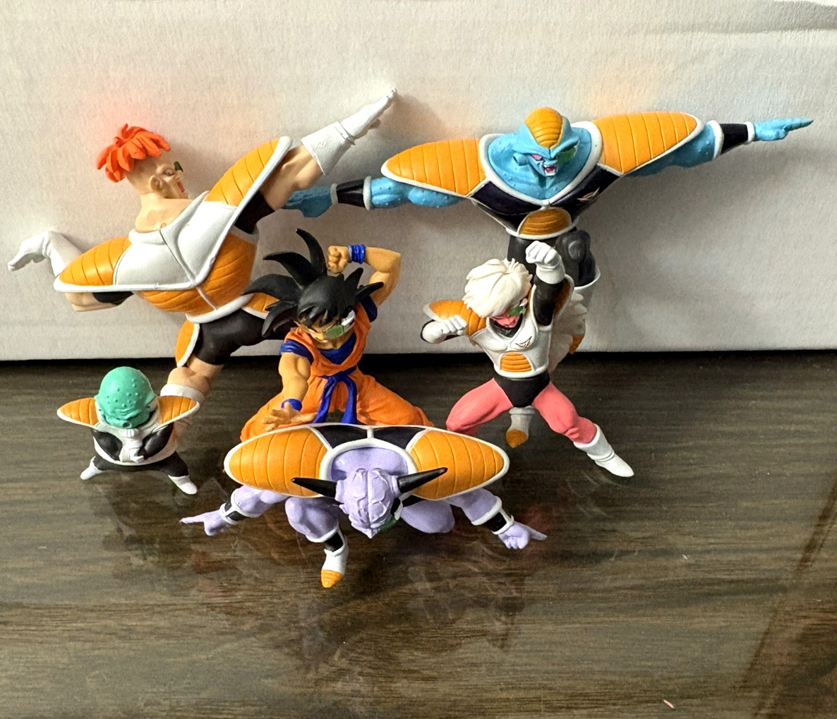 Dragon Ball Z HG Ginyu Force Capsule Toy Bandai  Figure Set W/ Special Rare Goku