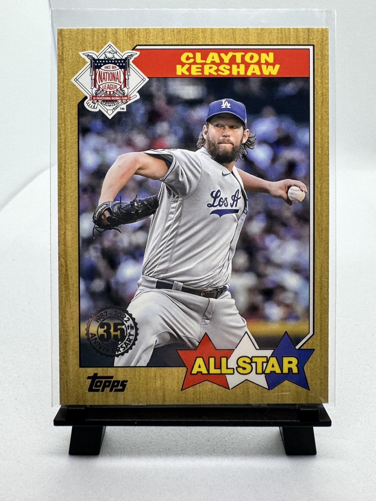 Clayton Kershaw 2022 Topps 1987 Topps All-Star 87AS-30 Dodgers Card