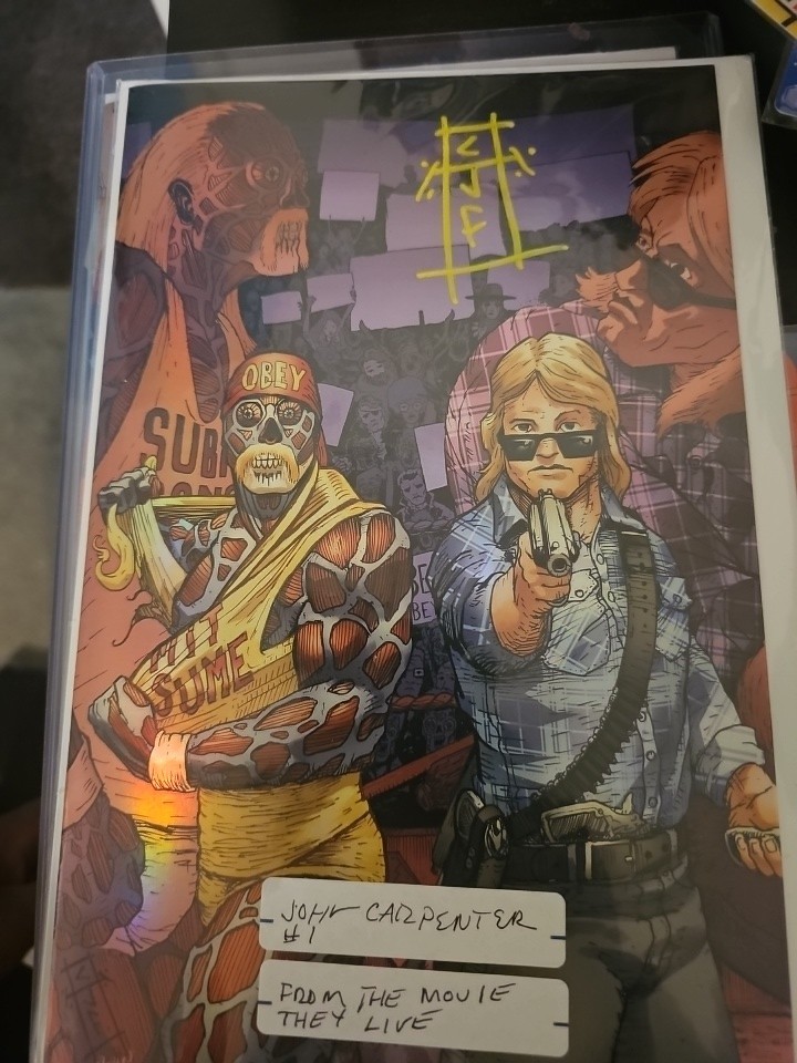 John Carpenter 2025: They Live 1 Comic Book Signed By Chris Fredricks w COA 
