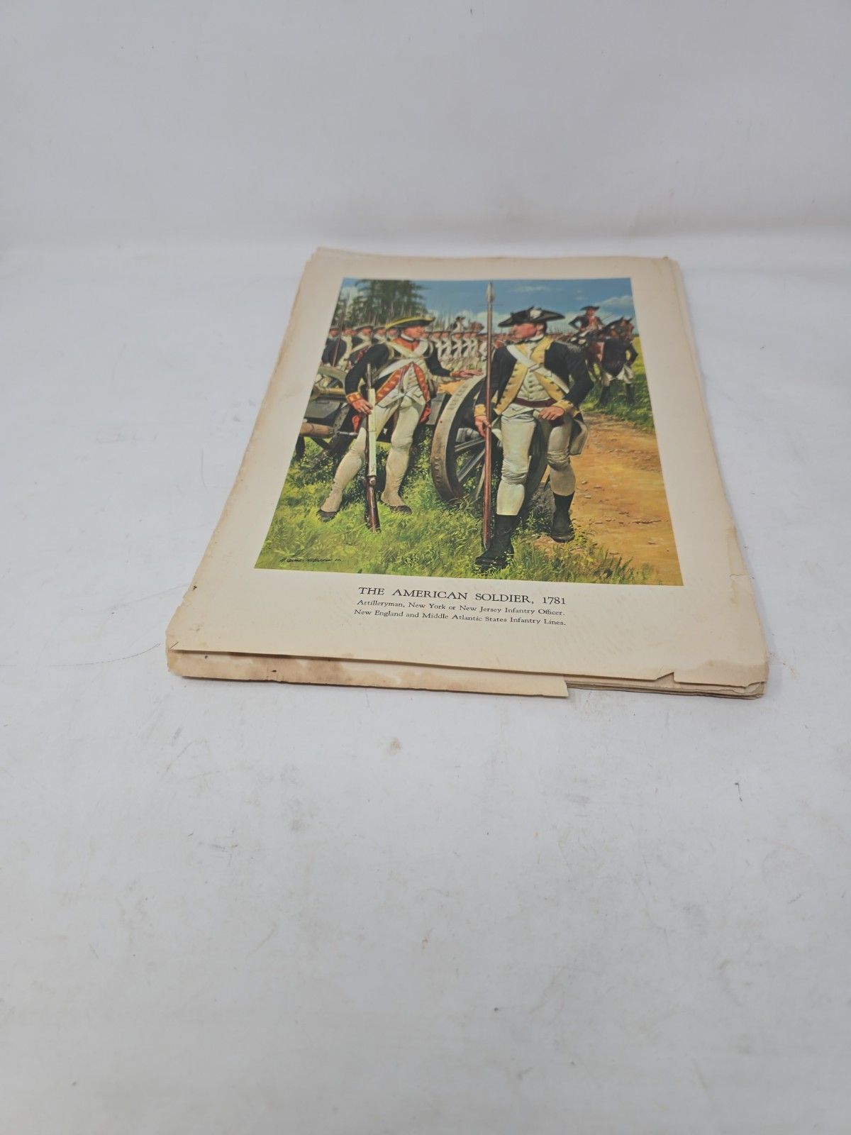 THE AMERICAN SOLDIER SET OF 19 PRINTS MILITARY HISTORY DEPT OF THE ARMY 9X13 