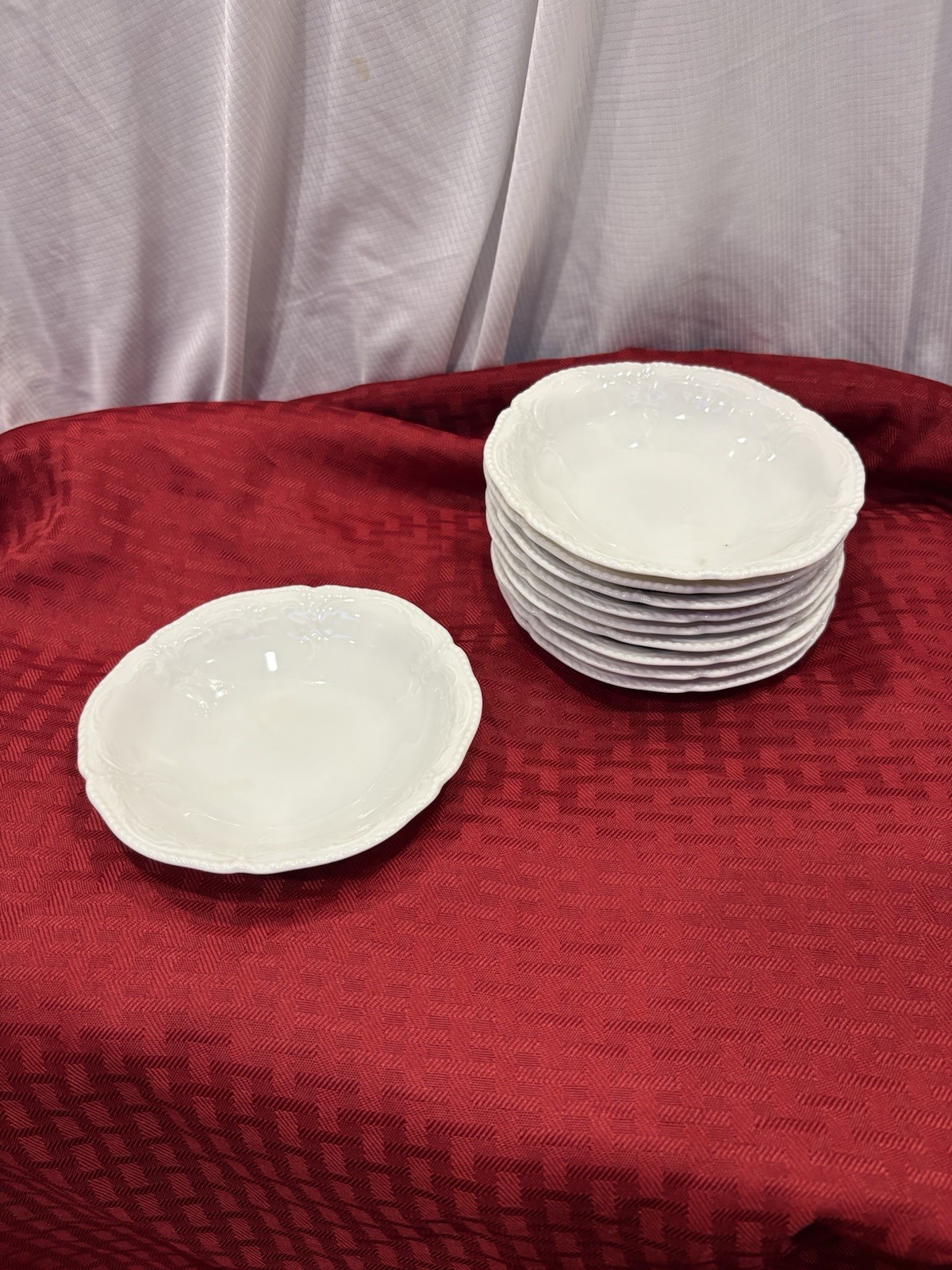 Ten (10) Sanssouci White by Rosenthal - Continental 5 1/4” Dessert Bowls