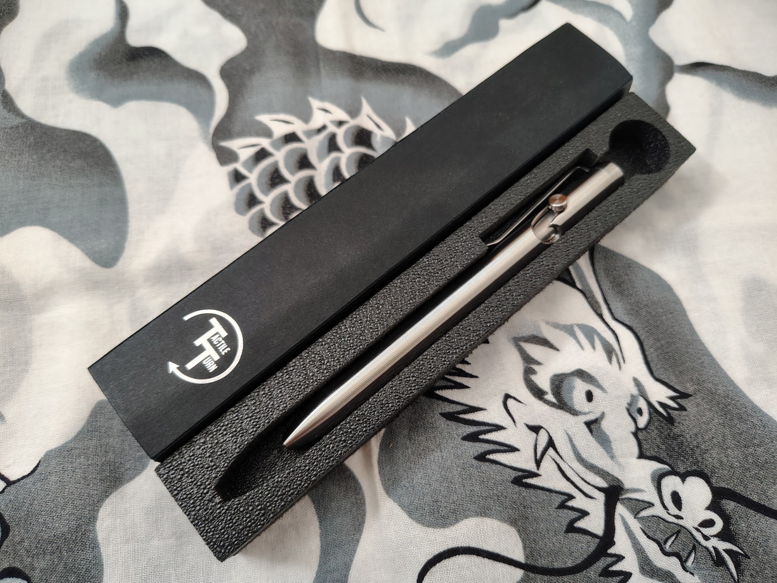 NEW Tactile Turn Silver Titanium Bolt Action Pen - Short [5.1”] EDC Kubaton