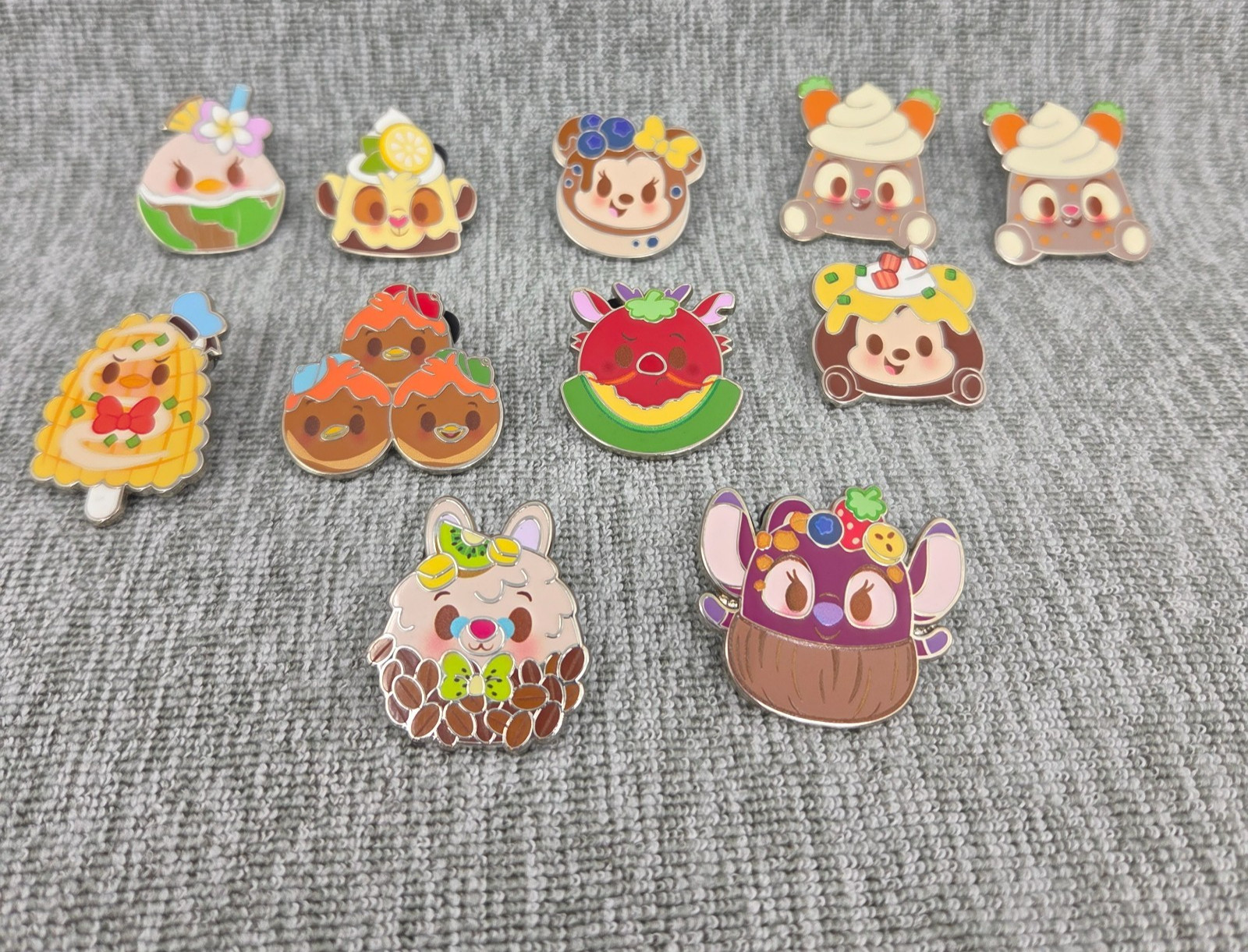Disney Munchlings Pin Lot 11 Simba Minnie Daisy Angel Series 2 Food Treat Pins