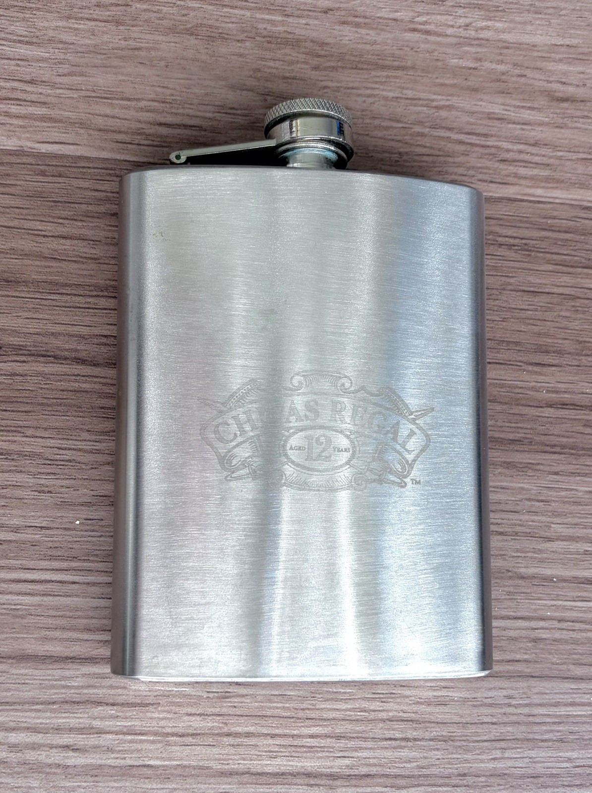 Vintage Chivas Regal Stainless Steel Flask 8oz Personal Flask