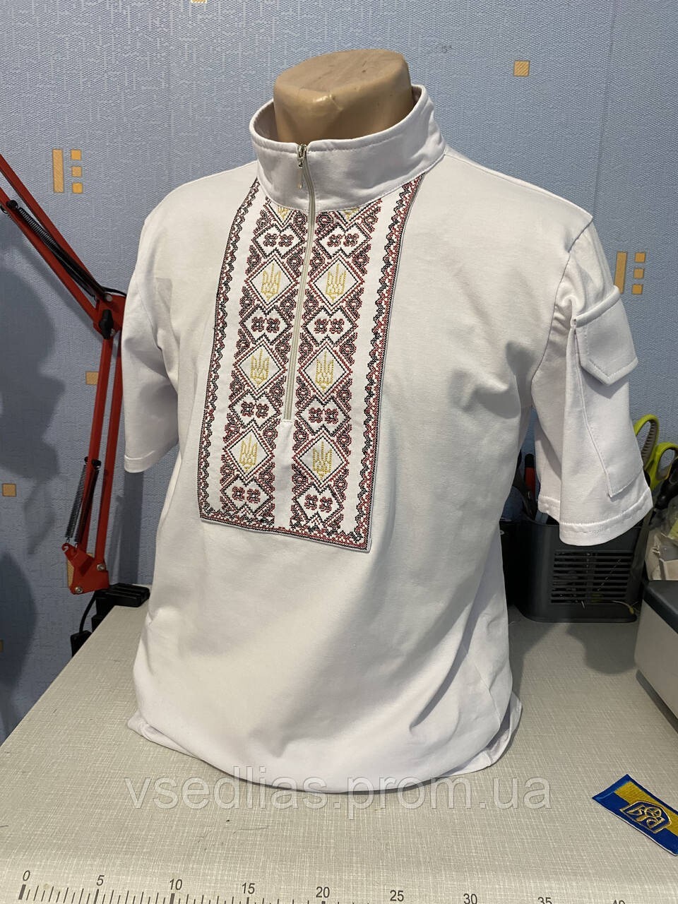 White Vyshyvanka Ukraine 2024 new size 44-62