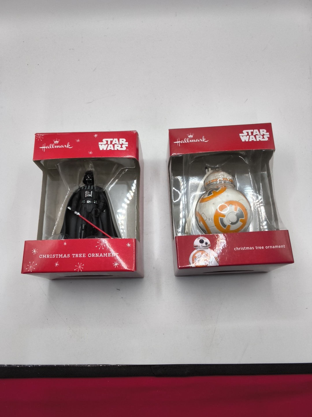 Set Of Two, Hallmark Star Wara Christmas Tree Ornaments Brand New