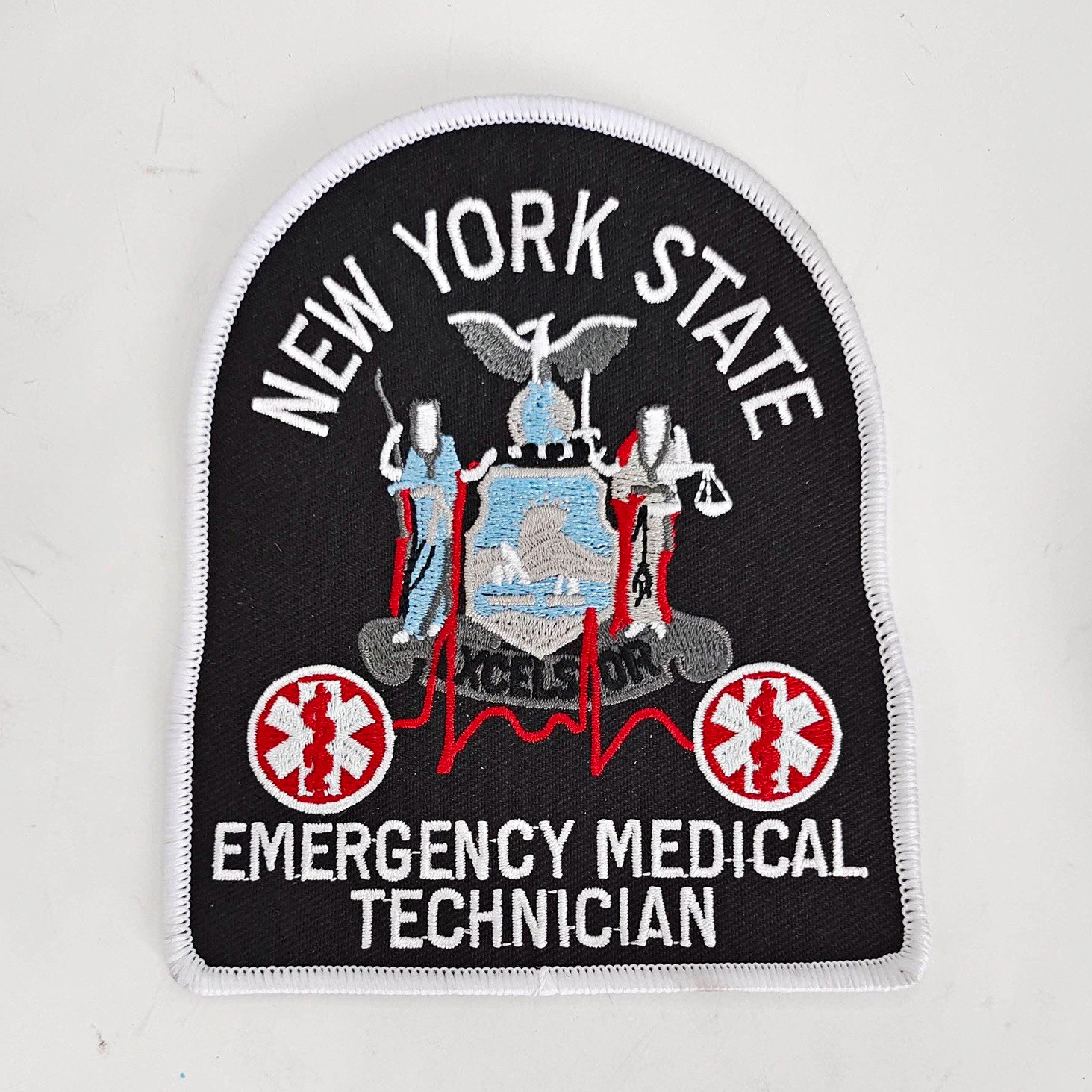 New York State Emergency Medical Technician Patch - White