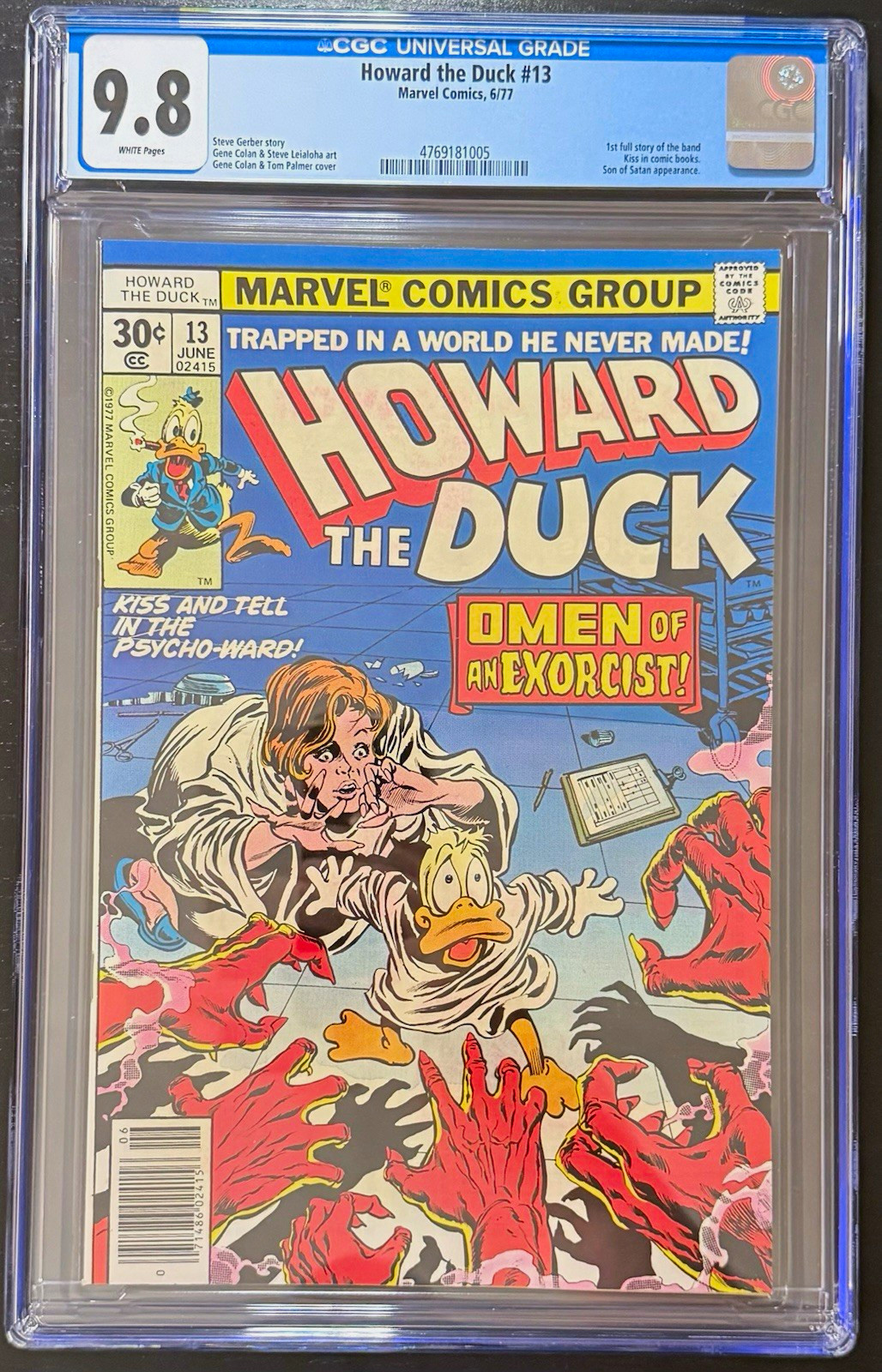 Howard the Duck #13 (1977) CGC 9.8 WHITE PAGES 1ST KISS IN COMICS
