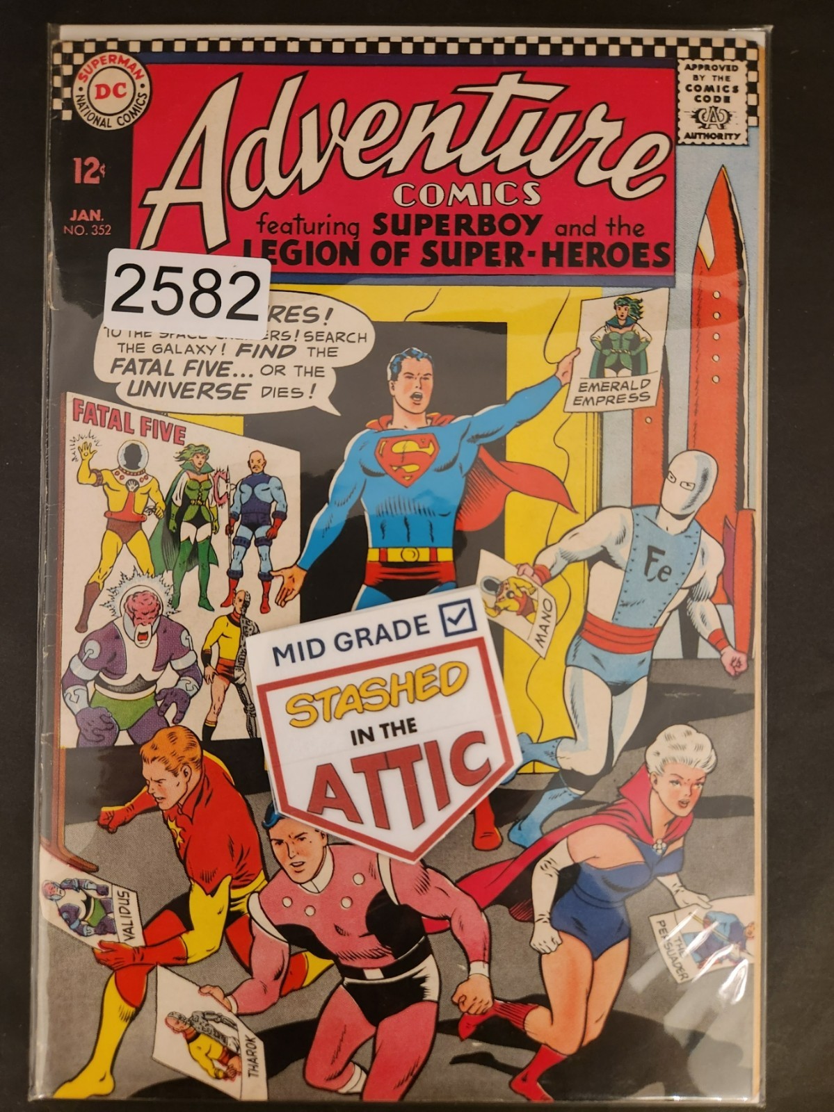 Adventure Comics #352 (DC Comics January 1967)- LOW GRADE - 2582