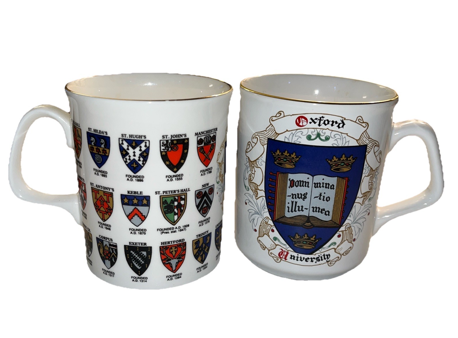 England Oxford University Coat of Arms Mug & Oxford University Souvenir Mug NWT
