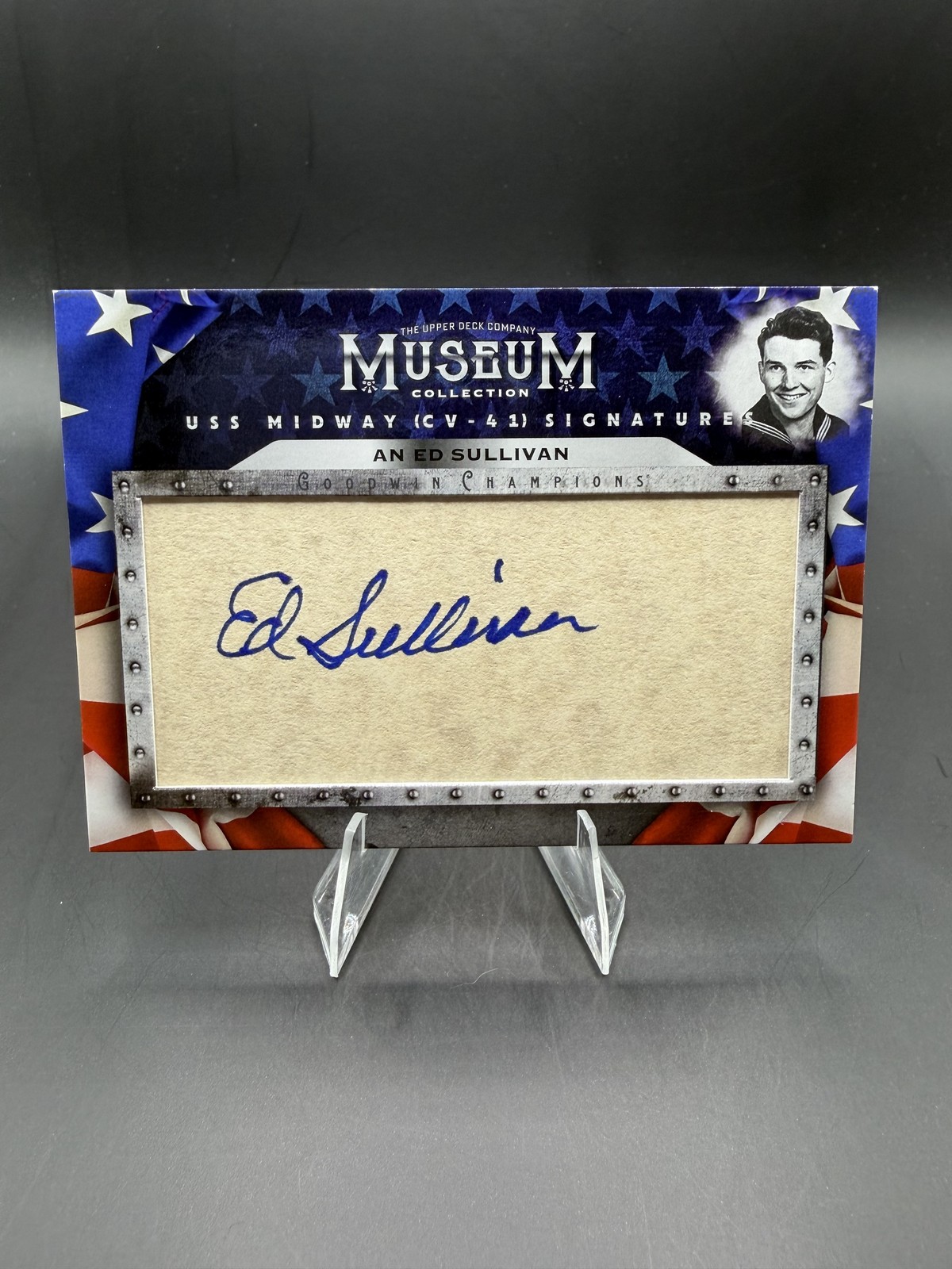 Ed Sullivan 2026 Goodwin Champions USS Midway Museum Collection AUTOGRAPH