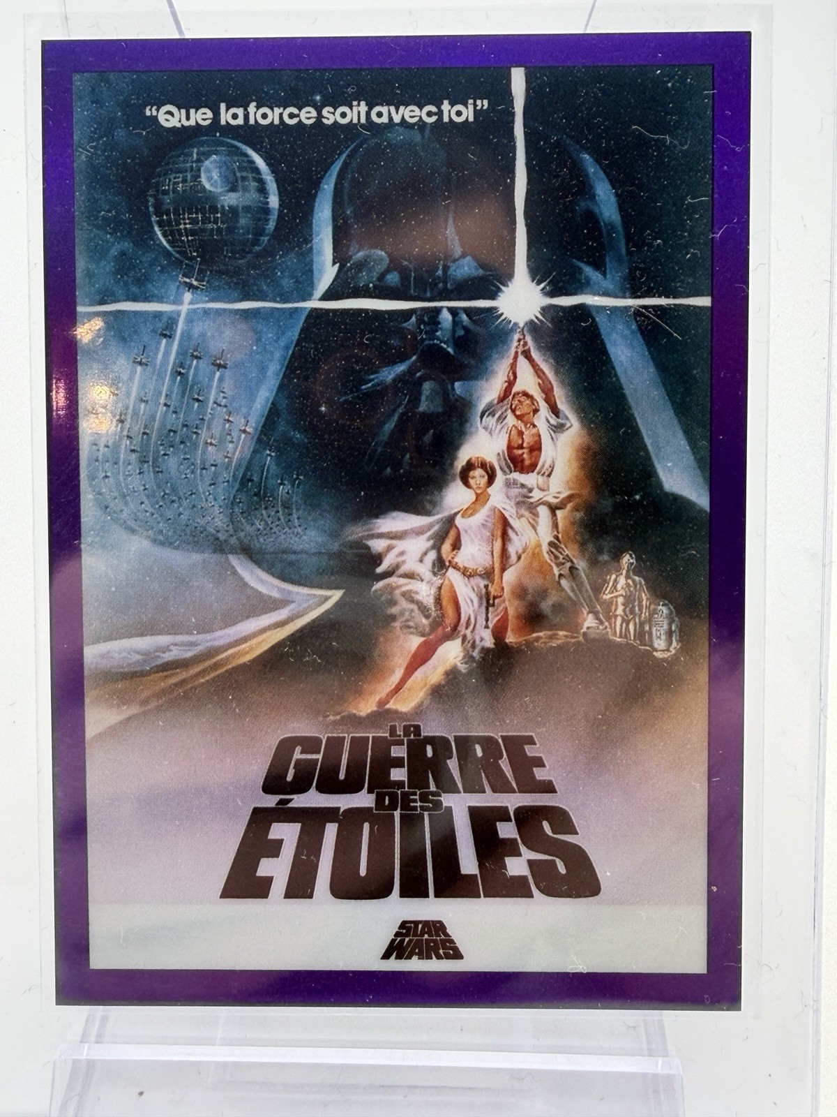 2021 Star Wars Galaxy GP-18 Global Posters Guerre Stellari Italy PURPLE /50