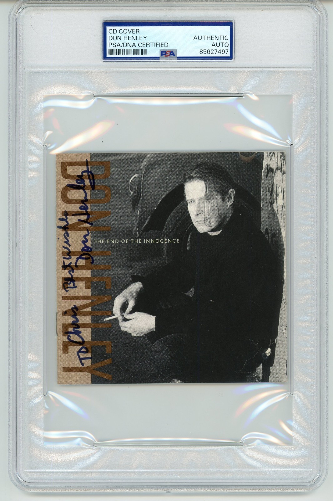 Don Henley ~ Signed Autographed The End of the Innocence CD Cover  ~ PSA DNA