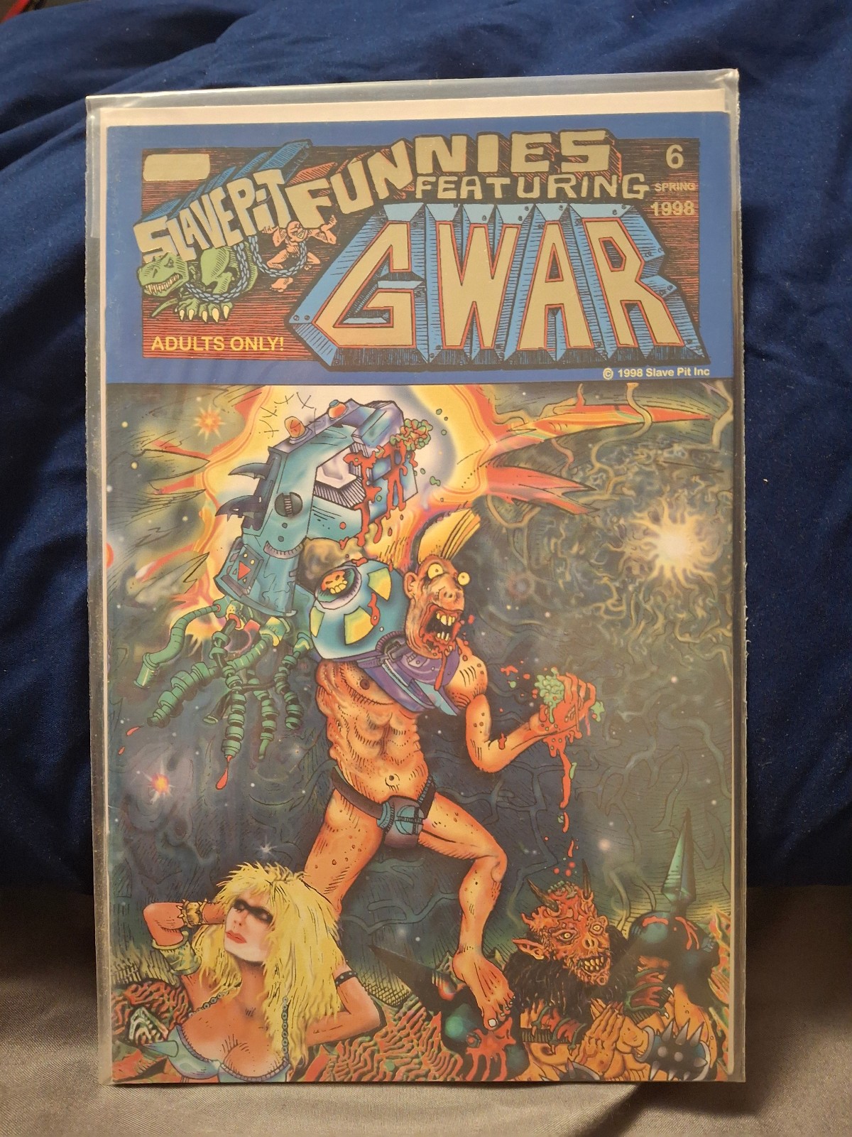 GWAR Comic Book  Slave Pit Funnies Featuring #6  1st Print 1998 and alt cover