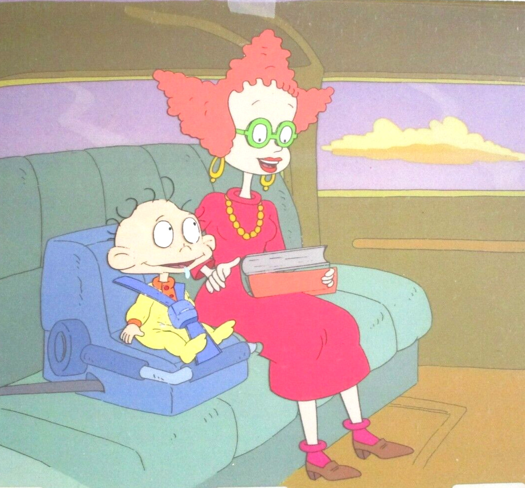 RUGRATS 1990\'s Tommy and Mom KLASKY CSUPO ORIGINAL ANIMATION PRODUCTION CEL baby
