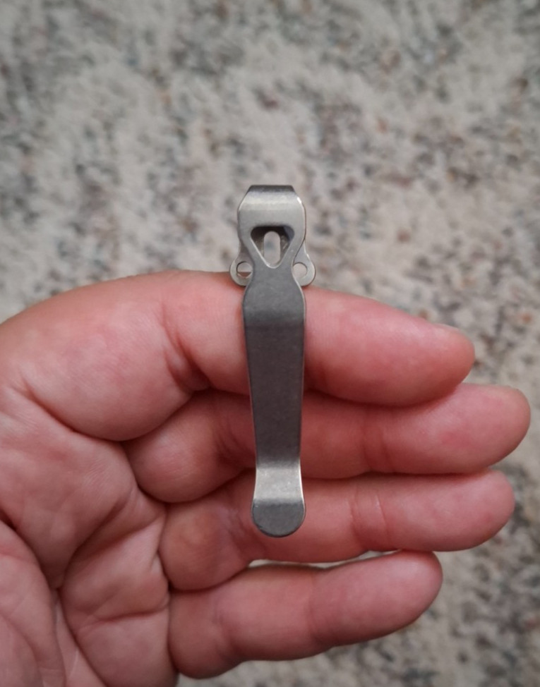 Silver Titanium Deep Carry Pocket Clip for Benchmade Knives 