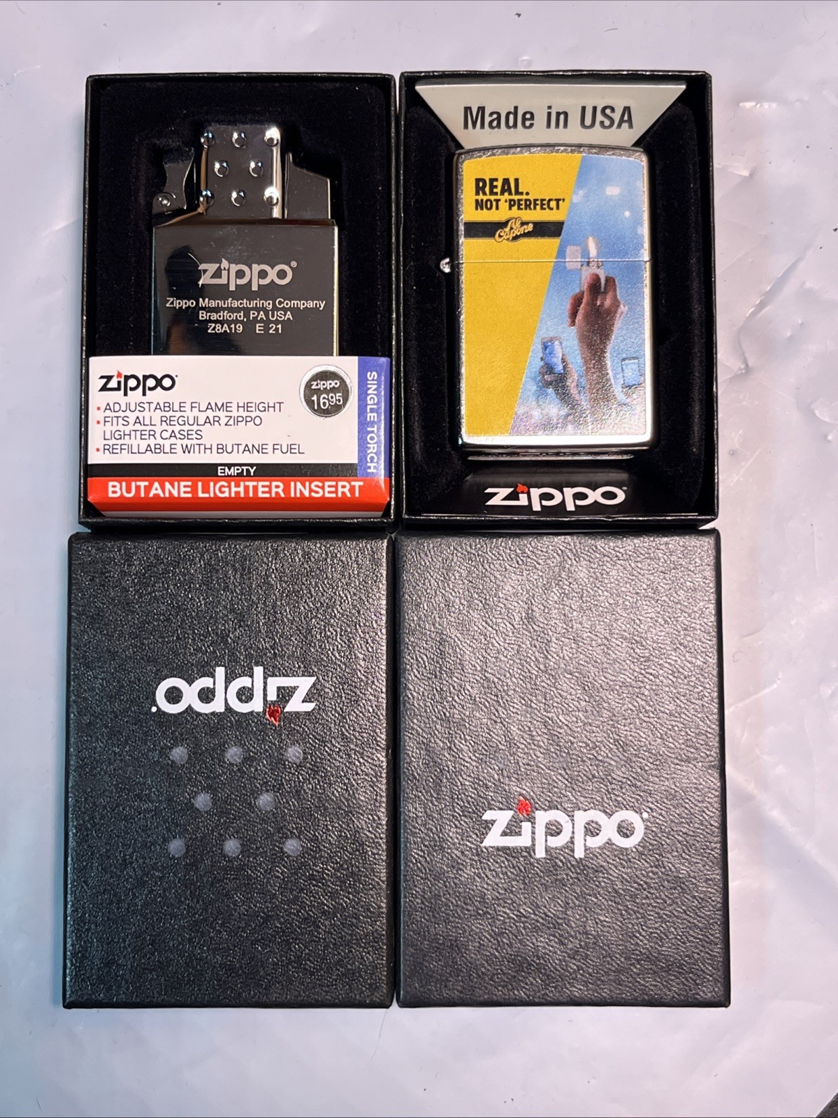 AL CAPONE CIGARS REAL NOT PERFECT ZIPPO LIGHTER MINT IN BOX 2021 W Butane Insert