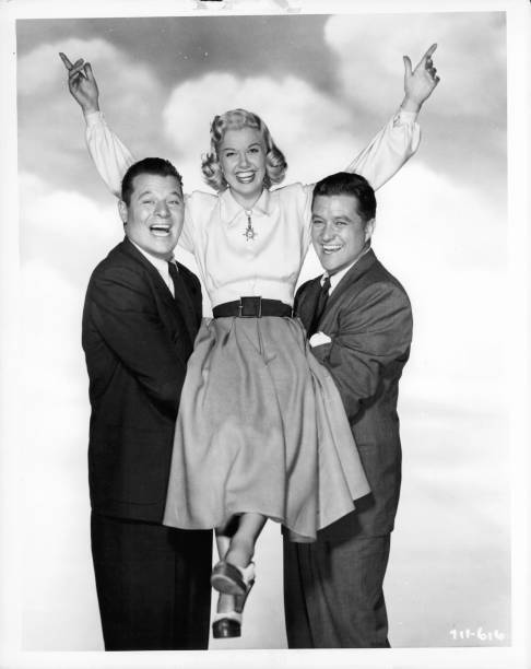 Jack Carson holding Doris Day a scene film Its A Great Feeling 1949 Old Photo