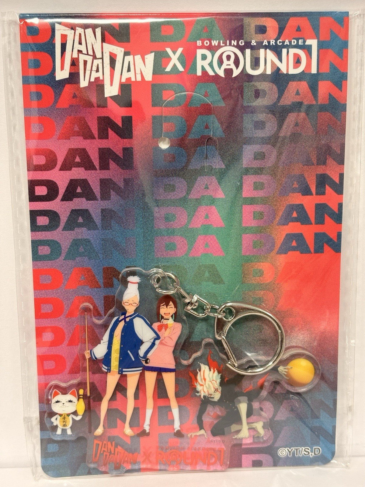 Dandadan x Round1 Exclusive Acrylic Keychain Set of 3 Momo Okarun Seiko NEW