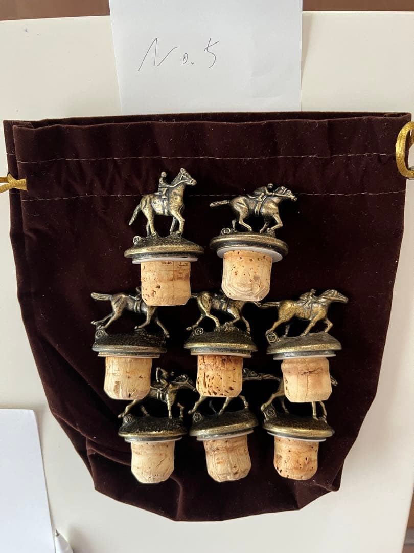 Blanton's Bottle Stoppers Complete Set 8 Letters A-H Bourbon cORK Full Set