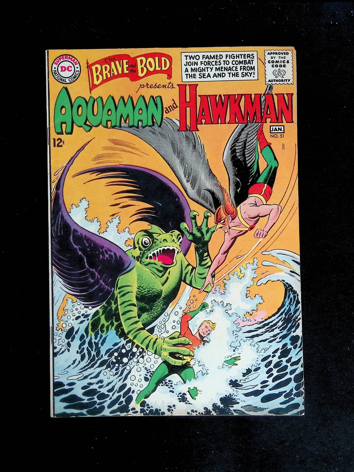 1964 Brave and the Bold 51 Aquaman Hawkman DC