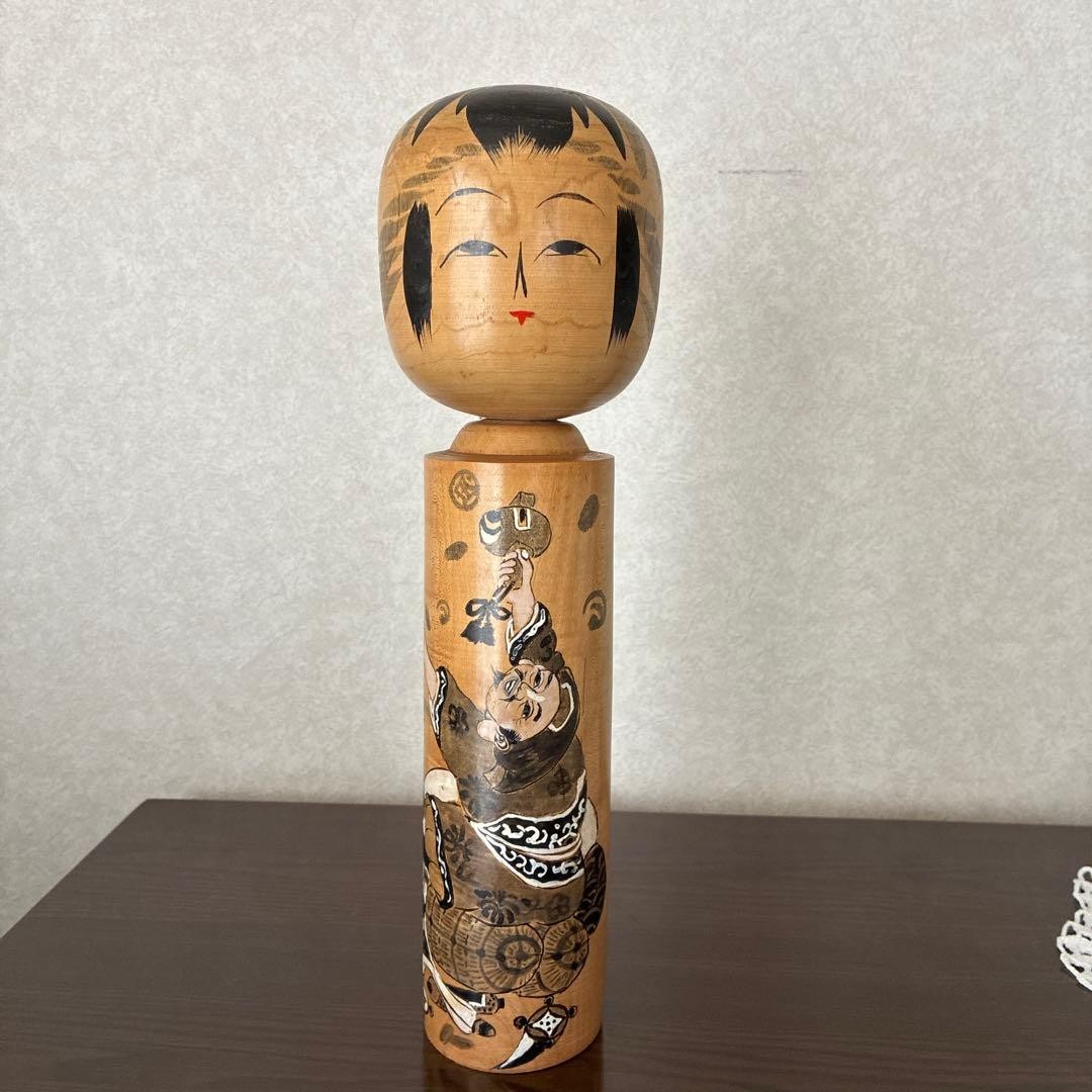 Otsuki Chiyoshi Kokeshi Doll 30cm Traditional Wooden Figure Hand Painted