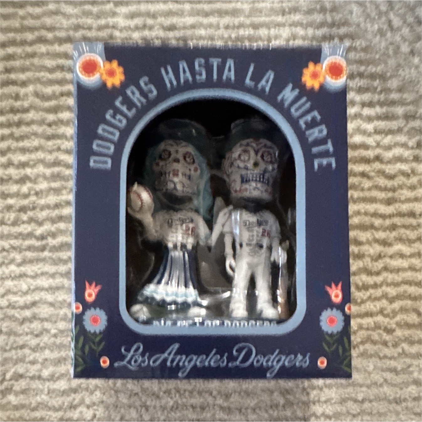 General Mills Los Angeles Dodgers Hasta La Muerte Sugar Skull Figurine Exclusive