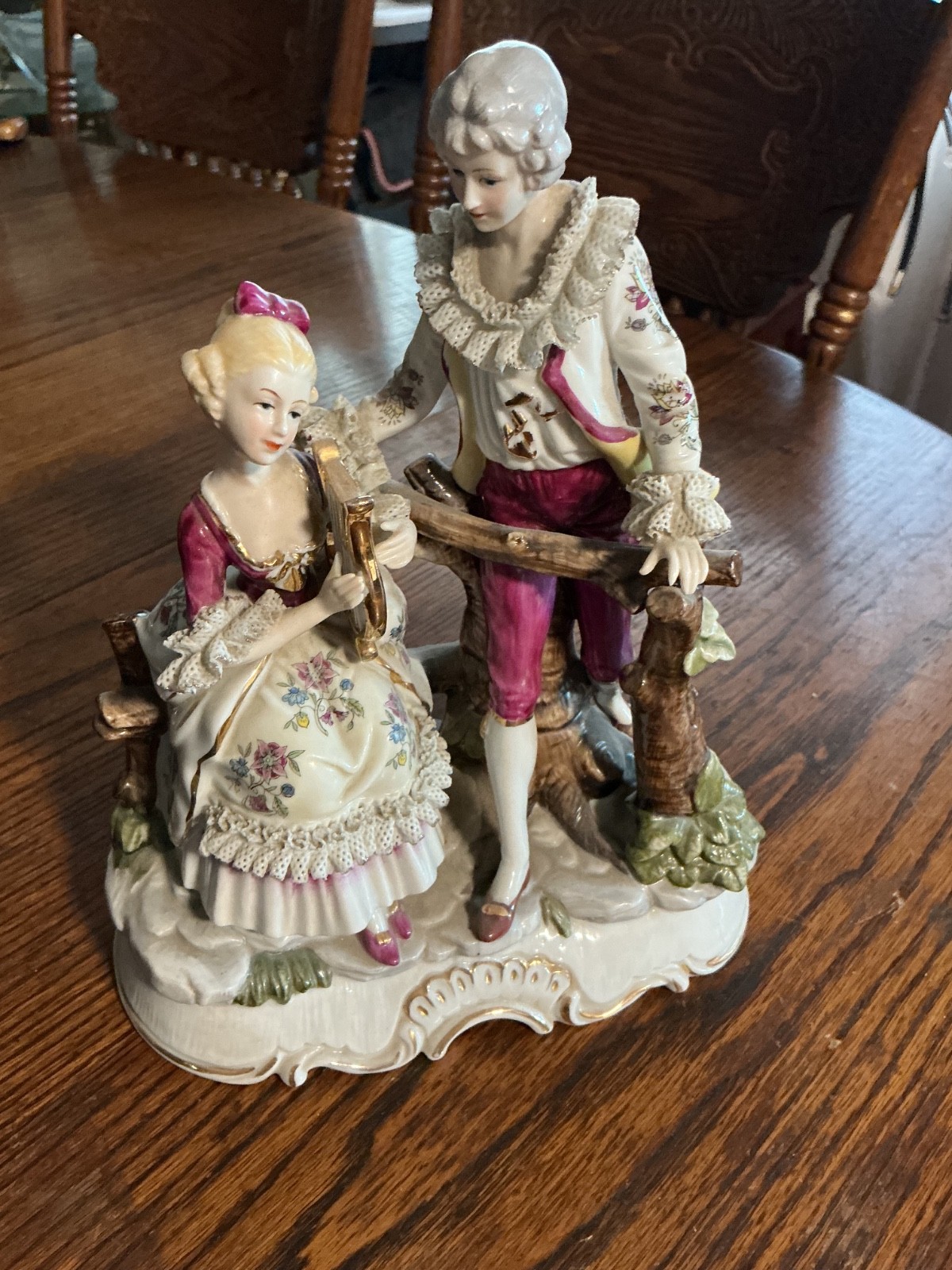 Antique German Porcelain Dresden Figurine