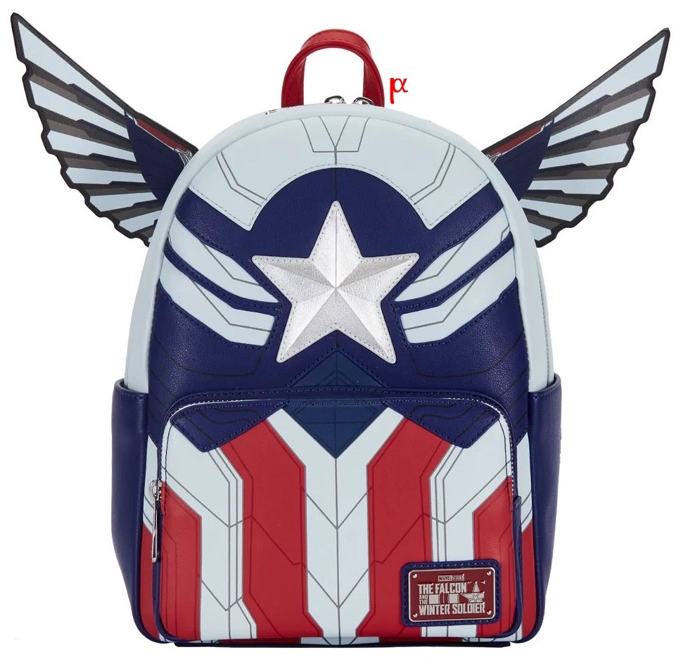 Loungefly Marvel Falcon Captain America Cosplay Mini Backpack