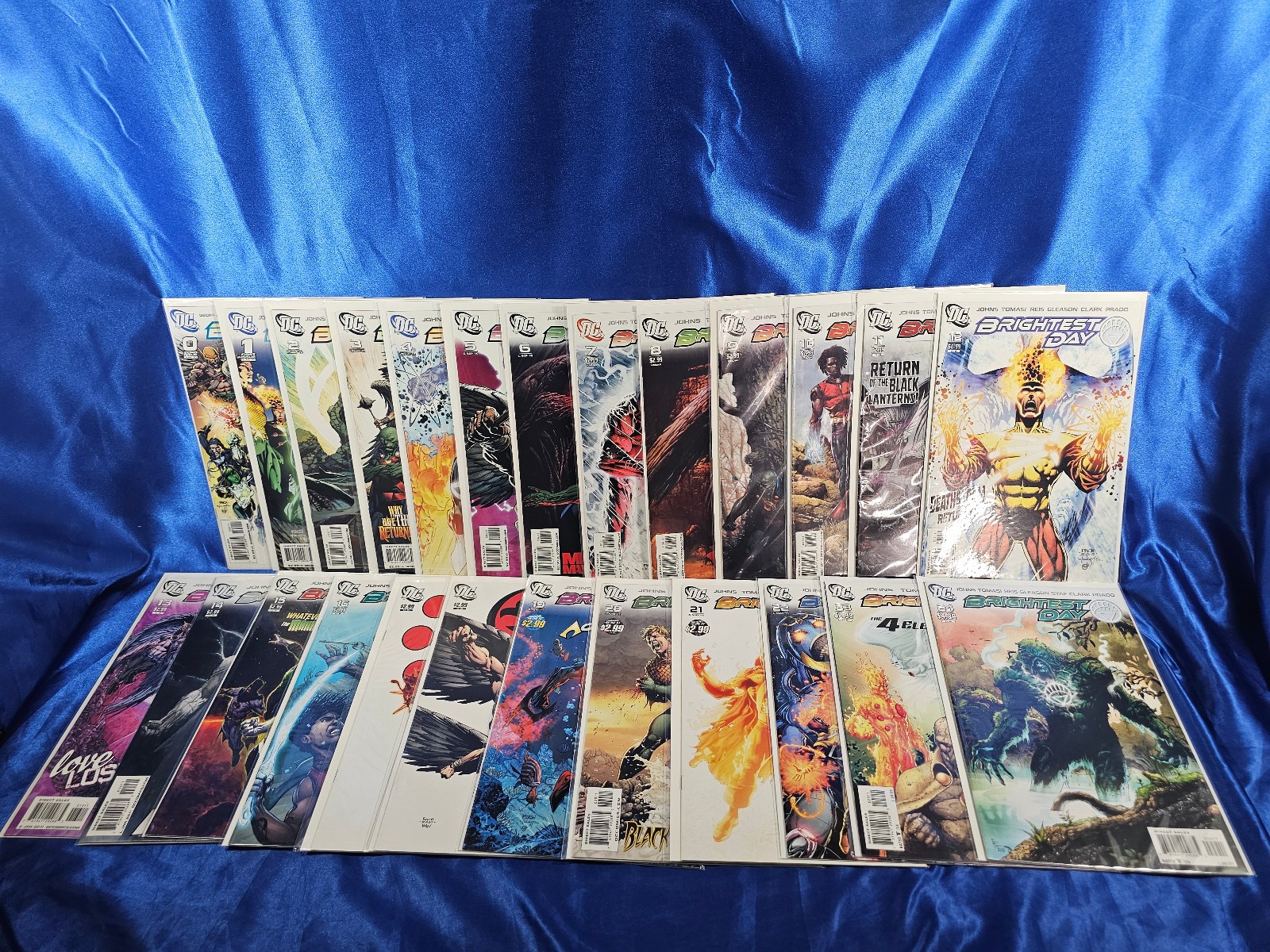 Brightest Day #0 & 1-24 Complete Series Set 1st White Lantern Batman Aqualad