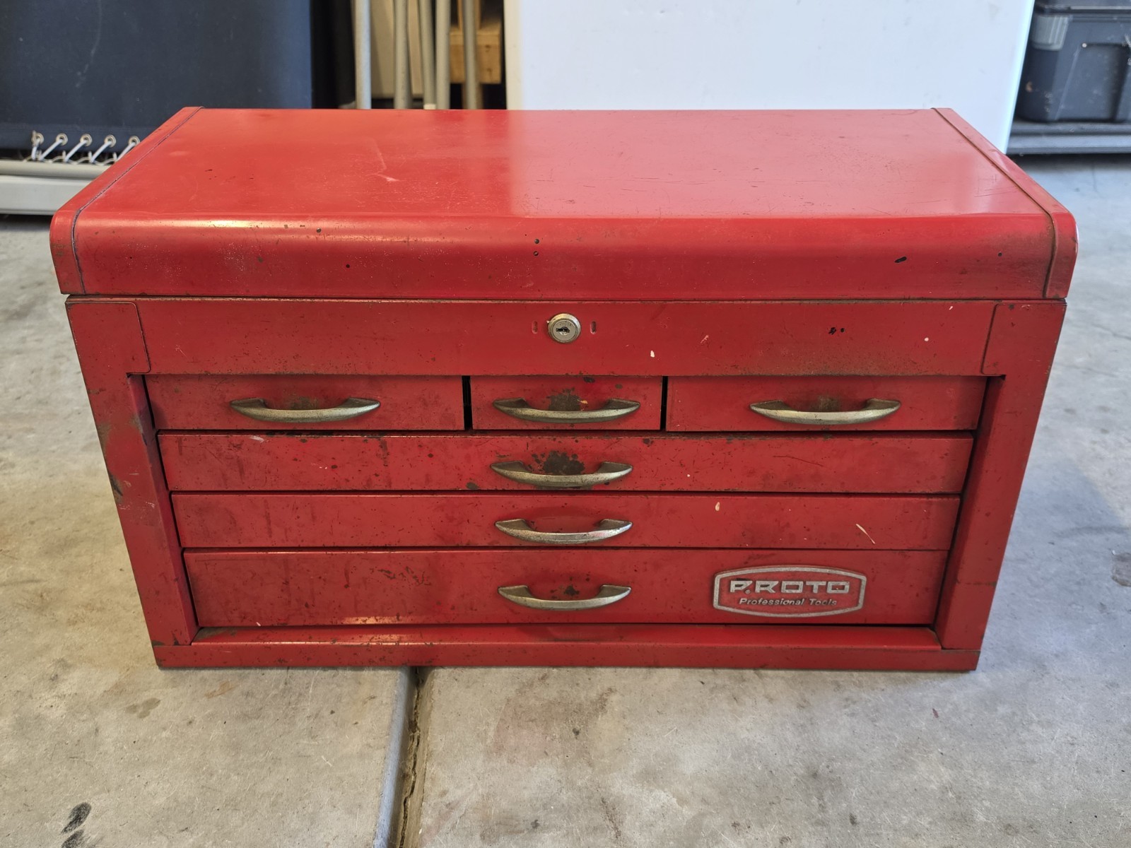 Vintage Proto Professional 6 Drawer Tool Box S10-79 USA 🇺🇸 